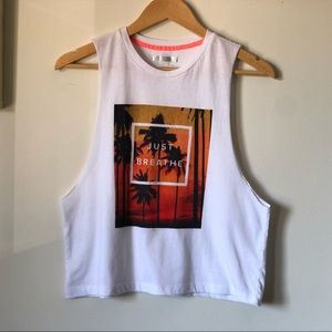 💜 3/$15 Forever 21 cropped muscle tee - size small